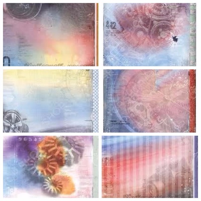 Набір двостороннього паперу для скрапбукінгу Автопарк, дизайн Олена Виноградова, 30x30см, 200г/м², 6л.