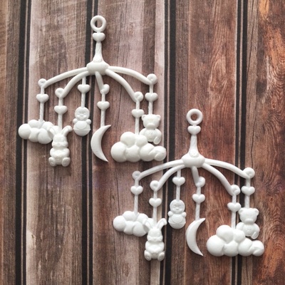 Пластикова прикраса Дитяча каруселька, 1 шт. від E.В.A., 6,8x7см