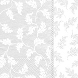 Серветка для декупажу "Філенка з в’юнка", колір фону: білий, розмір: 33x33 см