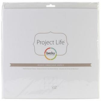 Набор файлов с кармашками Project Life by Becky Higgins - Photo Pocket Pages - Design A, 12 шт.
