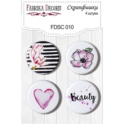 Набір скрап-фішок від ТМ Фабрика Декору з 4 шт. FDSC 010