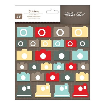 Набір наліпок з чіпборду Studio Calico - Snippets Chipboard Stickers - Cameras