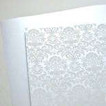 Лист дизайнерской бумаги с рисунком Роскошно 2, цвет Жемчуг, А4