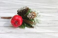 Зимова гілочка з шишками від ScrapBerryʼs, 1 шт