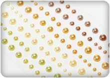 Клейові напівперлинки, 120 шт., 4 кольори, Версаль 1