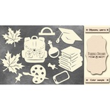 Набір чіпбордів School time #465 color_Milk, ТМ Фабрика Декору