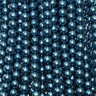 Намистини "перли" на нитці, 140 намистинки, діаметр 6 мм