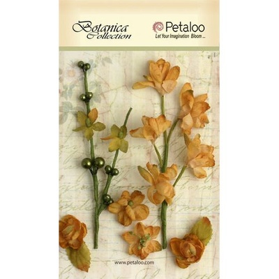 Набір об’ємних квітів Petaloo - Floral Ephemera - Amber