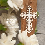 Чипборд ScrapBox - хрестик ажурний Hh-058