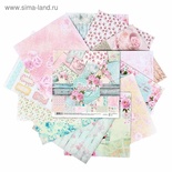 Набор бумаги для скрапбукинга от АртУзор -Shabby day, 12 листов, 30,5 х 30,5 см