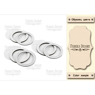 Набор заготовок для шейкеров Круги, цвет молочный, ТМ Фабрика Декора