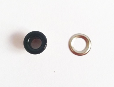 Набор люверсов с кольцом от ScrapEgo - "Черный", 30 шт.