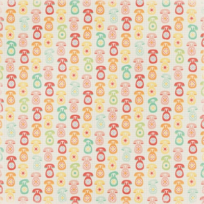 Аркуш двостороннього паперу для скрапбукінгу від Echo Park Telephone, 30x30 см