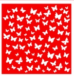 Трафарет - Фон бабочки, 18*18см
