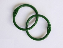 Кільця для альбомів, 2 шт., колір: зелений 40 SCB 2504740