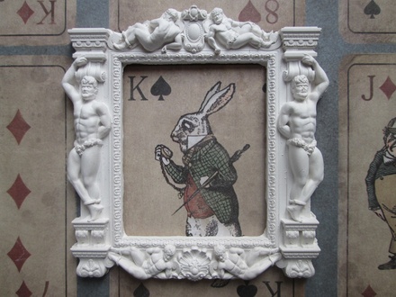 Гипсовое украшение - Рамочка, 6,2х7см