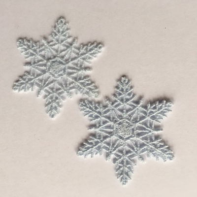 Декор ажурний - Сніжинки від Allmacrfat, колір білий, 2 шт.