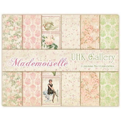 Набір двостороннього скрап-паперу UHK Gallery - Mademoiselle, 30x30 см