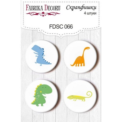 Набір скрап-фішок від ТМ Фабрика Декору з 4 шт. FDSC066