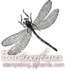 Акриловый штамп FA037 Стрекоза, размер 3,3 * 2,7 см