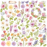 Аркуш з картинками для вирізання Spring inspiration 30,5x30,5см, ТМ Фабрика Декору