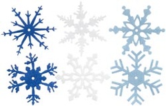 Сніжинки з фетру Creative Impressions - Winter, 24