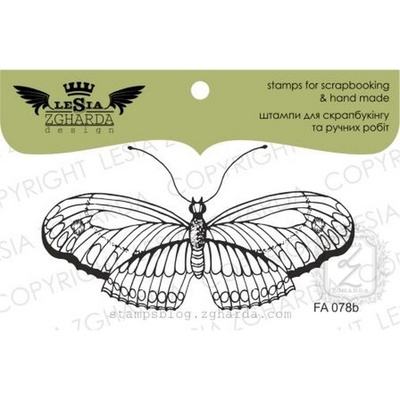 Акриловый штамп Lesia Zgharda FA078b Бабочка большая