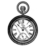 Акриловый штамп Stamp Vintage Watches 1 RE019 Часы, размер 4 * 5,6 см