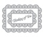 Ножи от Spellbinders - Shapeabilities Thinking of You Scalloped Rectangle Etched Dies Thoughtful Expressions by Marisa Job