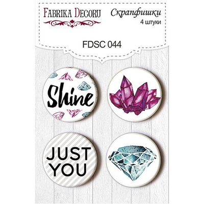 Набір скрап-фішок від ТМ Фабрика Декору з 4 шт. FDSC 044