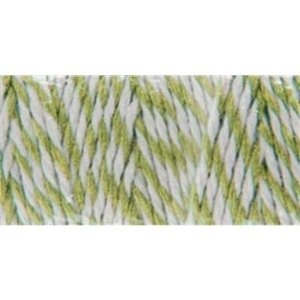 Бавовняний шнур від Baker's Twine - Celery, 2 мм, колір салатовий/білий, 1 м