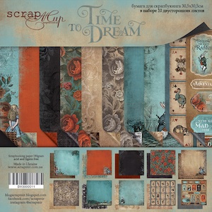 Набір двостороннього паперу Scrapmir - Time to Dream (ENG), 30x30см, 10 шт.