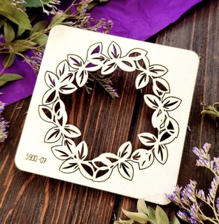 Чипборд вінок з листя