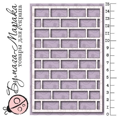 Білий чіпборд від Бумага Марака - Фон "Цегляна стіна"