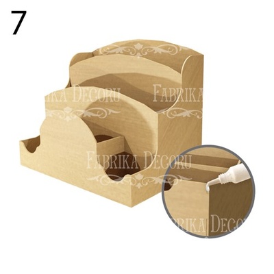 Настільний органайзер (конструктор) для паперу і письмового приладдя, ТМ Фабрика Декору