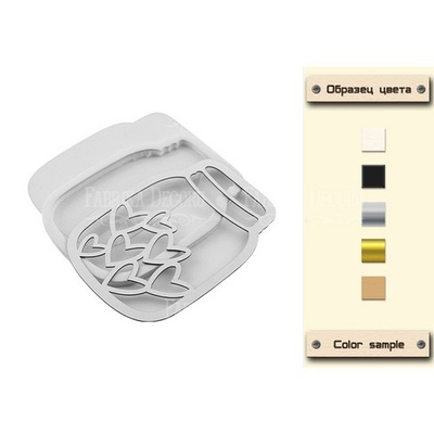 Заготовка для шейкера Hearts in jar jar 10,3x7,5см, колір молочний, ТМ Фабрика Декору