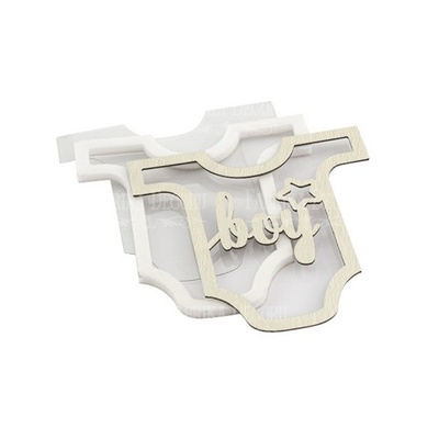 Заготовка для шейкера Боді Boy 10x9,5см, колір молочний, ТМ Фабрика Декору