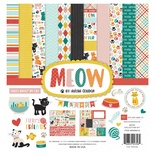 Набор бумаги от Echo Park - Meow, 30х30 см, 12 листов + 1 лист наклеек