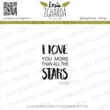 Акриловый штамп Lesia Zgharda I LOVE you more than all the STARS TA138
