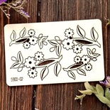 Чипборд набір гілочок з квітами