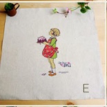 Картинки на льоні - Випікала пиріг, арт.0147 - E, 30x30 см