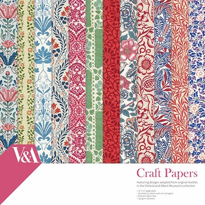 Набор бумаги для скрапбукинга Craft Papers - 30x30 V&A, 36 листов
