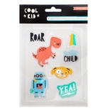  Акценты резиновые от Crate Paper -  Cool Kid - Rubber Accents, 7 шт