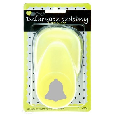 Дірокол фігурний 5см Дзвіночок, TM dpCraft (Dalprint)