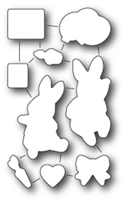 Ножі від Memory Box - Birthday Bunnies die set