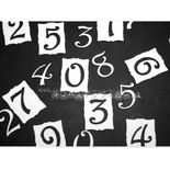 Чипборд Scrapiniec - Цифри в шильдах