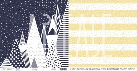 Лист скрапбумаги от Артелье - ZIMAлогия - Будь на пике, 30x30см