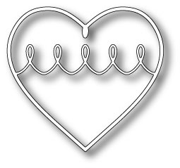 Ніж для вирубки від Memory Box - Cream Puff Heart