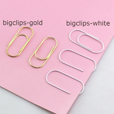 Скріпки великі для органайзерів, колір на вибір, розмір 50x20мм, 5шт.