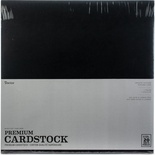 Набір кардстоку DCWV Core'dinations Darice Value Pack Smooth Cardstock, Black Cat, 30x30 см, 20 аркушів, чорний